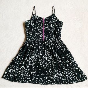 EUC! Xhilaration Black and White Butterfly Dress